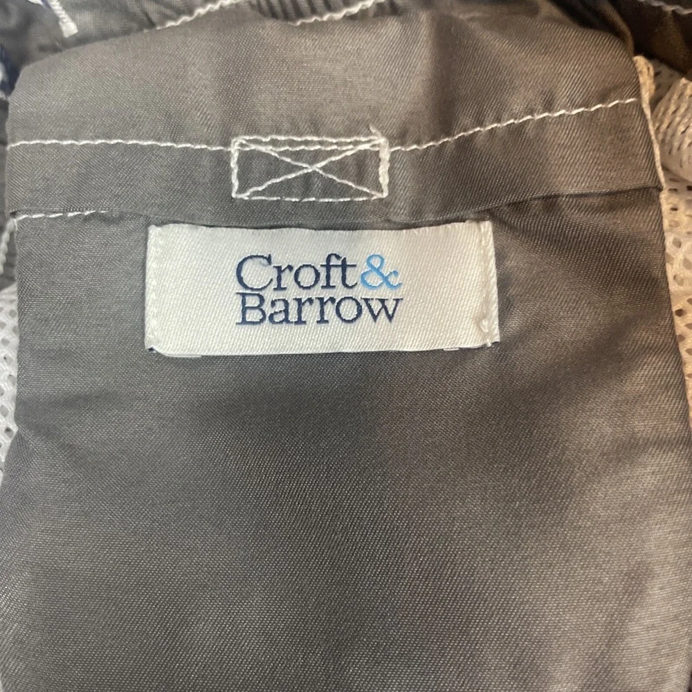 Croft & Barrow Mens Large Orange Swim Trunks Bathing Suit Bottoms